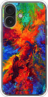 Силикон с усиленными углами чехол Акварель на холсте для Apple iPhone 16 - 4150sp-3709 изображение 