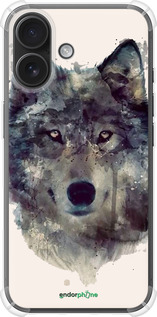 Силикон с усиленными углами чехол Волк-арт для Apple iPhone 16 - 4163sp-3709 изображение 