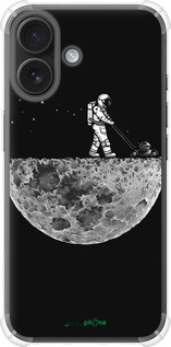 Силикон с усиленными углами чехол Moon in dark для Apple iPhone 16 - 4176sp-3709 изображение 