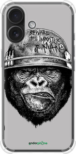 Силикон с усиленными углами чехол military monkey для Apple iPhone 16 - 4177sp-3709 изображение 