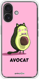 Силіконовий протиударний с посиленими кутами чехол Avocat для Apple iPhone 16 - 4270sp-3709 изображение 