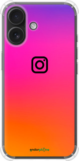 Силикон с усиленными углами чехол Instagram для Apple iPhone 16 - 4273sp-3709 изображение 