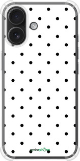 Силикон с усиленными углами чехол Горох для Apple iPhone 16 - 4289sp-3709 изображение 