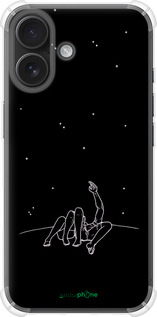 Силикон с усиленными углами чехол Романтика для Apple iPhone 16 - 4306sp-3709 изображение 