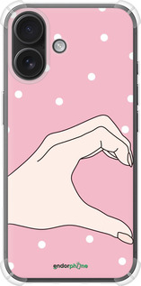 Силикон с усиленными углами чехол Половинка сердца для Apple iPhone 16 - 4340sp-3709 изображение 