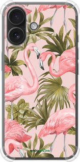 Силикон с усиленными углами чехол фламинго 2 для Apple iPhone 16 - 4360sp-3709 изображение 