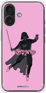 Силіконовий протиударний с посиленими кутами чехол Pink Wader для Apple iPhone 16 - 4456sp-3709 изображение 