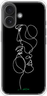 Силикон с усиленными углами чехол Пара для Apple iPhone 16 - 4457sp-3709 изображение 