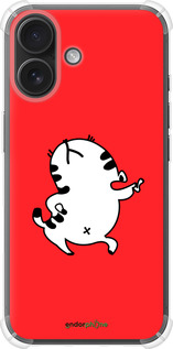 Силикон с усиленными углами чехол Котик для Apple iPhone 16 - 4577sp-3709 изображение 