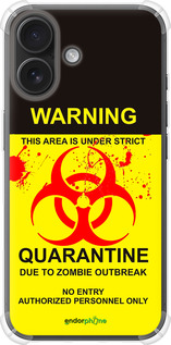Силикон с усиленными углами чехол Biohazard  9 для Apple iPhone 16 - 4825sp-3709 изображение 