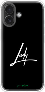 Силикон с усиленными углами чехол Lady 2 для Apple iPhone 16 - 4867sp-3709 изображение 