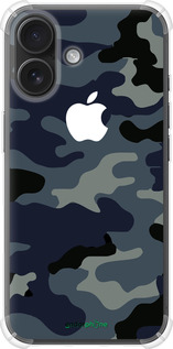 Силикон с усиленными углами чехол Камуфляж 1 для Apple iPhone 16 - 4897sp-3709 изображение 