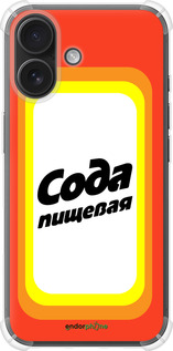 Силикон с усиленными углами чехол Сода для Apple iPhone 16 - 4901sp-3709 изображение 