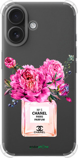 Силикон с усиленными углами чехол Chanel для Apple iPhone 16 - 4906sp-3709 изображение 