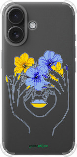 Силикон с усиленными углами чехол Девушка v4 для Apple iPhone 16 - 5276sp-3709 изображение 