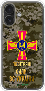 Силіконовий протиударний с посиленими кутами чехол ПС ЗСУ для Apple iPhone 16 - 5305sp-3709 изображение 