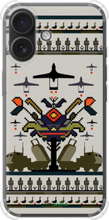 Силикон с усиленными углами чехол Вышиванка UA для Apple iPhone 16 - 5446sp-3709 изображение 