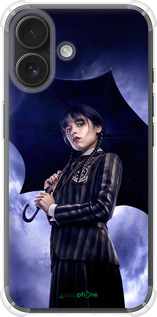 Силикон с усиленными углами чехол Wednesday v2 для Apple iPhone 16 - 5516sp-3709 изображение 