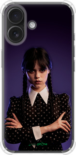 Силикон с усиленными углами чехол Wednesday v3 для Apple iPhone 16 - 5517sp-3709 изображение 