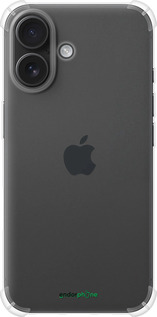 Силикон с усиленными углами чехол 'Прозрачный' для iPhone 16 изображение 23