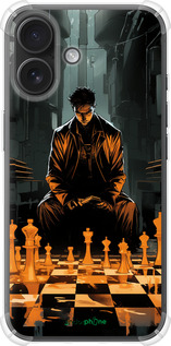 Силикон с усиленными углами чехол Шахматы для Apple iPhone 16 - 5951sp-3709 изображение 