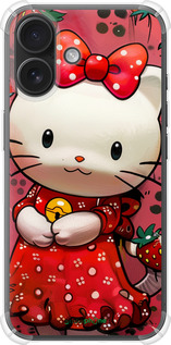 Силикон с усиленными углами чехол hello kitty1 для Apple iPhone 16 - 6036sp-3709 изображение 