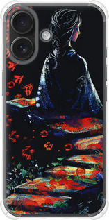 Силіконовий протиударний с посиленими кутами чехол Мрійлива дівчина для Apple iPhone 16 - 6042sp-3709 изображение 