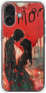 Силикон с усиленными углами чехол Amore для Apple iPhone 16 - 6047sp-3709 изображение 