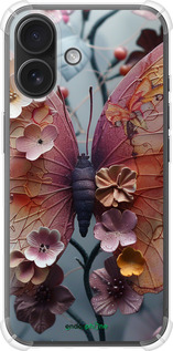 Силикон с усиленными углами чехол Fairy Butterfly для Apple iPhone 16 - 6048sp-3709 изображение 