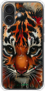 Силикон с усиленными углами чехол Mini tiger для Apple iPhone 16 - 6052sp-3709 изображение 