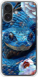 Силикон с усиленными углами чехол Blue Snake для Apple iPhone 16 - 6079sp-3709 изображение 