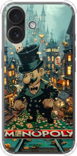 Силикон с усиленными углами чехол Сказочный Monopoly для Apple iPhone 16 - 6086sp-3709 изображение 