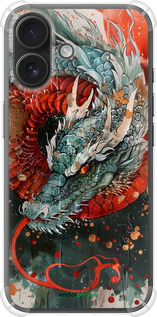 Силіконовий протиударний с посиленими кутами чехол Стихія вогню для Apple iPhone 16 - 6101sp-3709 изображение 