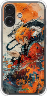 Силіконовий протиударний с посиленими кутами чехол Зеніцу Агацума для Apple iPhone 16 - 6114sp-3709 изображение 