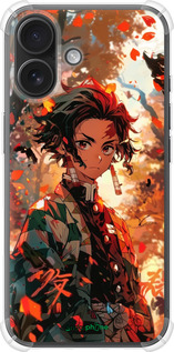 Силіконовий протиударний с посиленими кутами чехол Tanjiro для Apple iPhone 16 - 6130sp-3709 изображение 