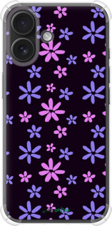 Силикон с усиленными углами чехол с  цветами для Apple iPhone 16 - 6258sp-3709 изображение 