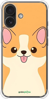 Силикон с усиленными углами чехол Милый пес для Apple iPhone 16 - 6296sp-3709 изображение 