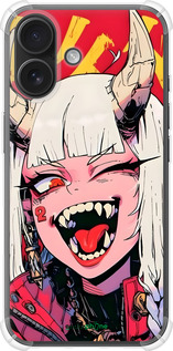 Силикон с усиленными углами чехол Аниме демон для Apple iPhone 16 - 6308sp-3709 изображение 