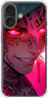 Силіконовий протиударний с посиленими кутами чехол Аніме демон 3 для Apple iPhone 16 - 6313sp-3709 изображение 