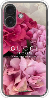 Силикон с усиленными углами чехол Гучи для Apple iPhone 16 - 6341sp-3709 изображение 
