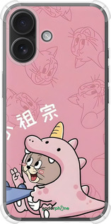 Силикон с усиленными углами чехол Том и джерри 2 для Apple iPhone 16 - 6359sp-3709 изображение 
