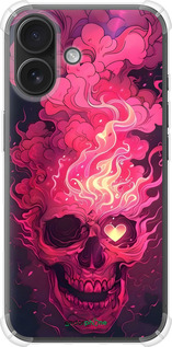 Силикон с усиленными углами чехол Череп арт для Apple iPhone 16 - 6385sp-3709 изображение 