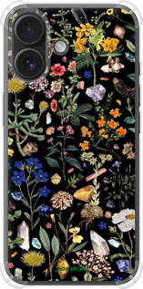 Силикон с усиленными углами чехол С цветами для Apple iPhone 16 - 6422sp-3709 изображение 