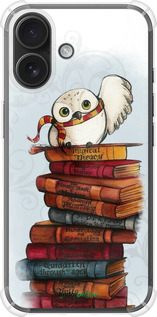 Силикон с усиленными углами чехол Сова и книги для Apple iPhone 16 - 6436sp-3709 изображение 