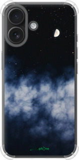 Силикон с усиленными углами чехол Ночное небо для Apple iPhone 16 - 6450sp-3709 изображение 