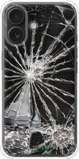 Силикон с усиленными углами чехол Glass для Apple iPhone 16 - 6608sp-3709 изображение 