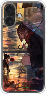 Силикон с усиленными углами чехол Anime для Apple iPhone 16 - 6609sp-3709 изображение 