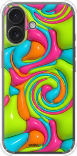 Силіконовий протиударний с посиленими кутами чехол Y2K Jelly Dream для Apple iPhone 16 - 6780sp-3709 изображение 