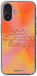 Силикон с усиленными углами чехол Aura Gradient Main Character Energy Aesthetic Y2K для Apple iPhone 16 - 6783sp-3709 изображение 
