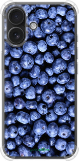Силикон с усиленными углами чехол Черника для Apple iPhone 16 - 851sp-3709 изображение 
